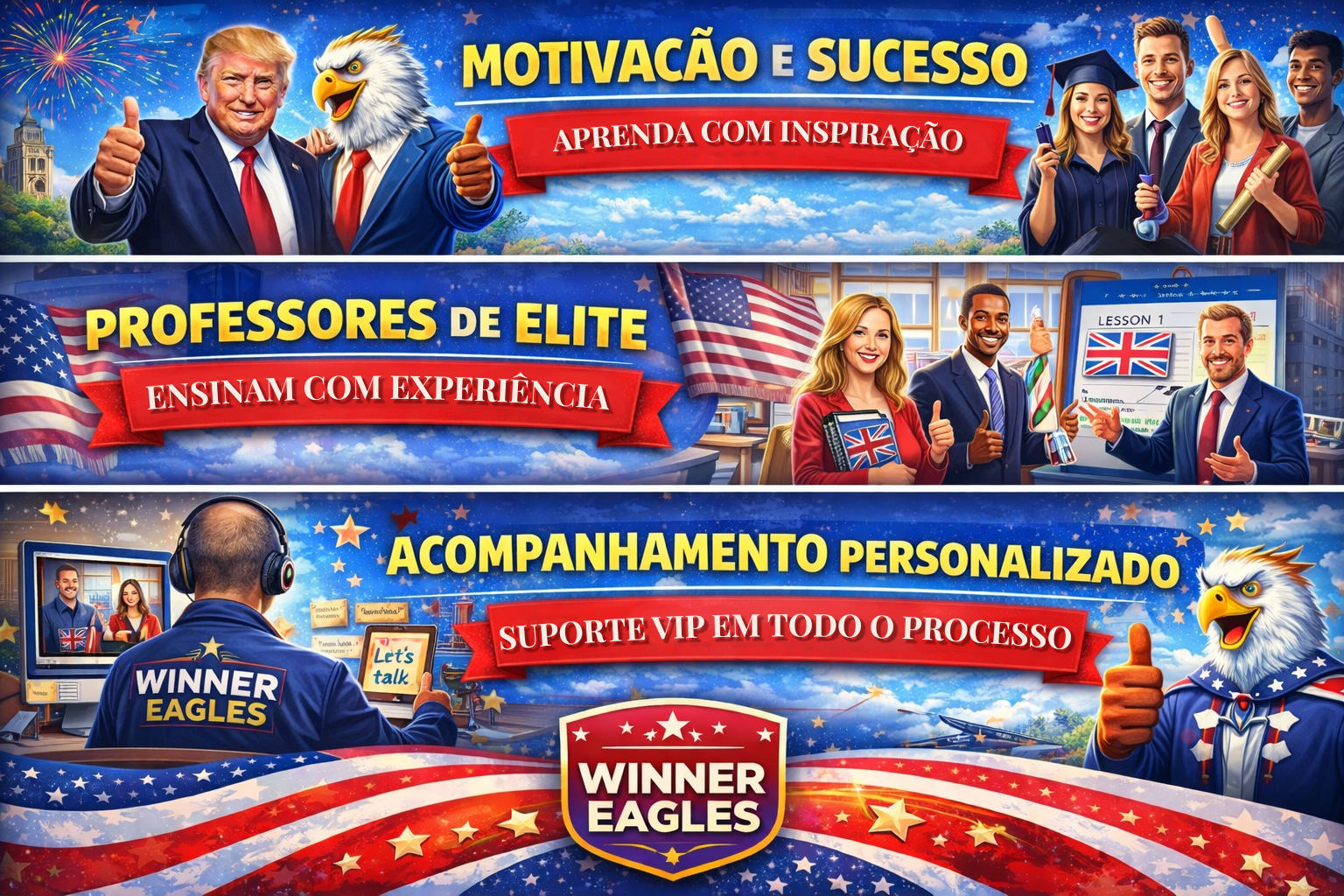Nova turma Winner Eagles — Banner 2